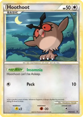 Hoothoot (PR-HS HGSS05) HGSS Black Star Promos