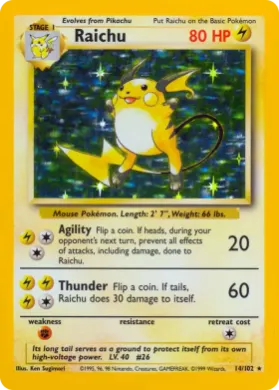 Raichu (BS BS 14) Base Set