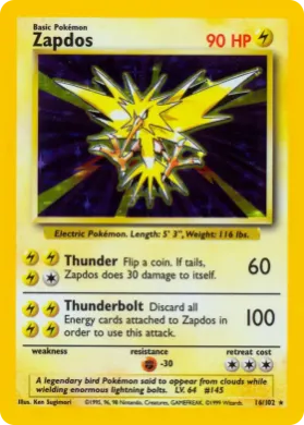 Zapdos (BS BS 16) Base