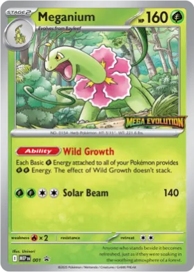 Meganium (MEP MEP 001) MEP Black Star Promos