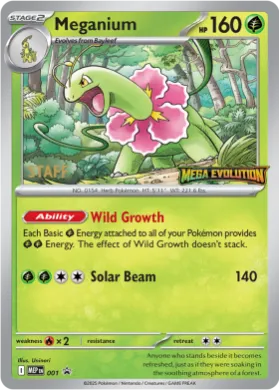 Meganium (MEP MEP 001) MEP Black Star Promos