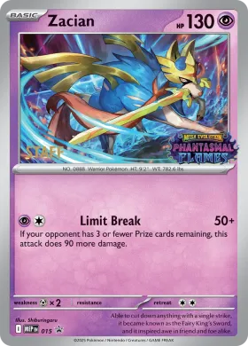 Zacian (MEP MEP 015) MEP Black Star Promos