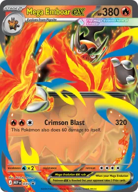 Mega Emboar ex (MEP MEP 035) MEP Black Star Promos