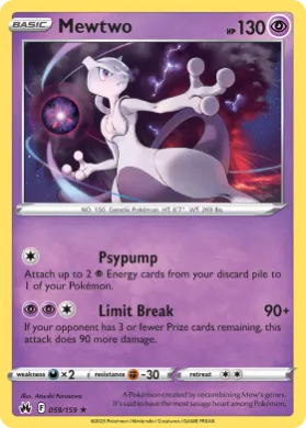 Mewtwo (CRZ 59) Crown Zenith