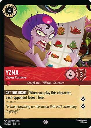 Yzma - Choosy Customer 110/207