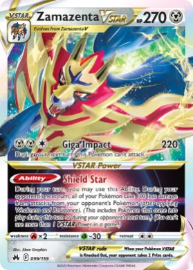 Zamazenta VSTAR (CRZ 99) Crown Zenith