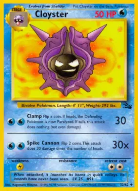 Cloyster (FO 32) Fossil