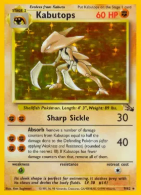 Kabutops (FO 9) Fossil