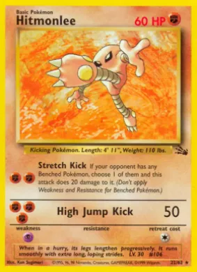 Hitmonlee (FO 22) Fossil