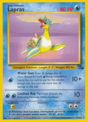 Lapras (FO 25) Fossil