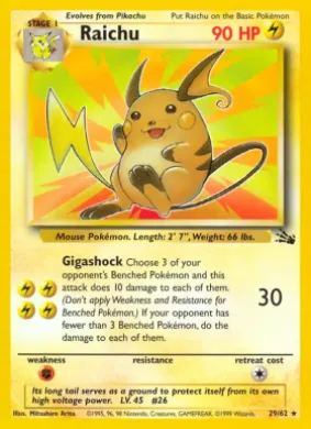 Raichu (FO 29) Fossil