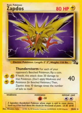 Zapdos (FO 30) Fossil