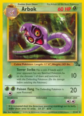 Arbok (FO 31) Fossil