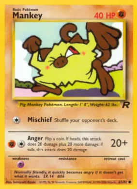 Mankey (TR 61) Team Rocket
