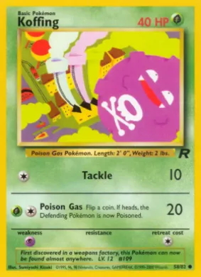Koffing (TR 58) Team Rocket
