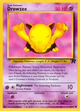 Drowzee (TR 54) Team Rocket