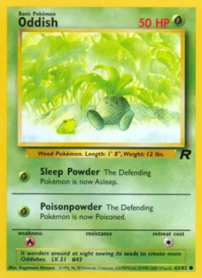 Oddish (TR 63) Team Rocket