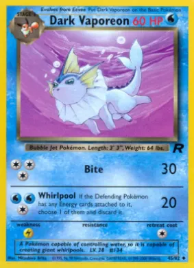 Dark Vaporeon (TR 45) Team Rocket