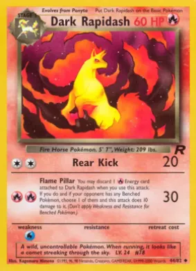Dark Rapidash (TR 44) Team Rocket