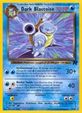 Dark Blastoise (TR 20) Team Rocket