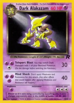 Dark Alakazam (TR 18) Team Rocket