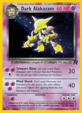 Dark Alakazam (TR 1) Team Rocket