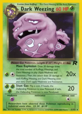 Dark Weezing (TR 31) Team Rocket