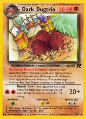 Dark Dugtrio (TR 23) Team Rocket