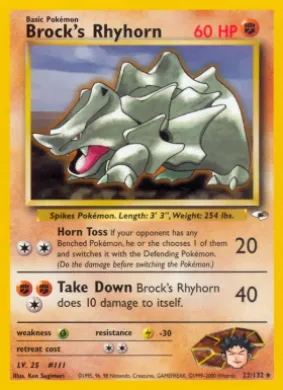 Brock's Rhyhorn (GH 22) Gym Heroes
