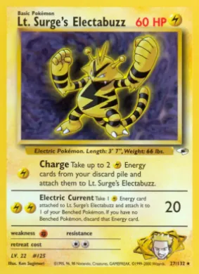 Lt. Surge's Electabuzz (GH 27) Gym Heroes