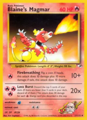Blaine's Magmar (GH 37) Gym Heroes