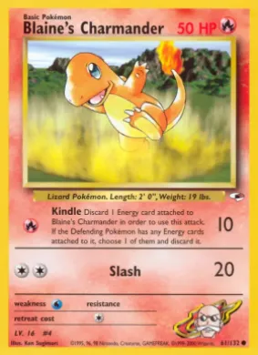Blaine's Charmander (GH 61) Gym Heroes