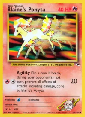 Blaine's Ponyta (GH 63) Gym Heroes