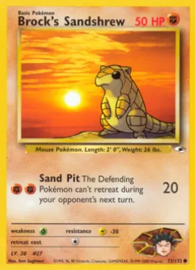 Brock's Sandshrew (GH 72) Gym Heroes