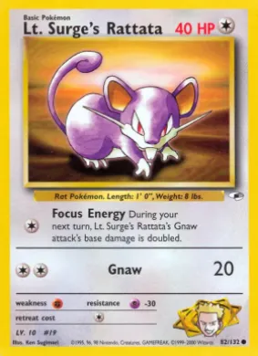 Lt. Surge's Rattata (GH 82) Gym Heroes