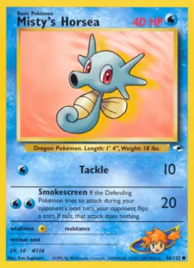 Misty's Horsea (GH 86) Gym Heroes