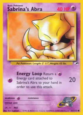 Sabrina's Abra (GH 91) Gym Heroes