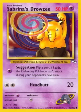 Sabrina's Drowzee (GH 92) Gym Heroes