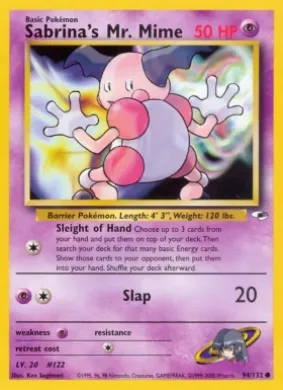 Sabrina's Mr. Mime (GH 94) Gym Heroes