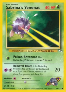 Sabrina's Venonat (GH 96) Gym Heroes