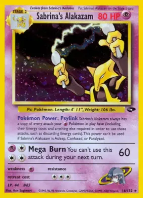 Sabrina's Alakazam (GC 16) Gym Challenge