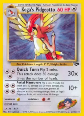Koga's Pidgeotto (GC 27) Gym Challenge