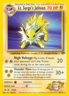 Lt. Surge's Jolteon (GC 28) Gym Challenge