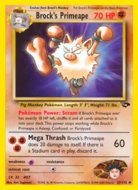 Brock's Primeape (GC 35) Gym Challenge