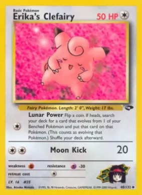 Erika's Clefairy (GC 40) Gym Challenge