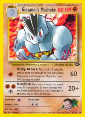 Giovanni's Machoke (GC 42) Gym Challenge