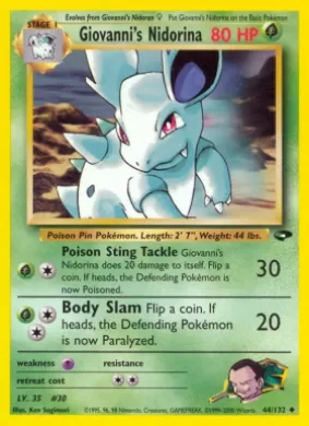 Giovanni's Nidorina (GC 44) Gym Challenge