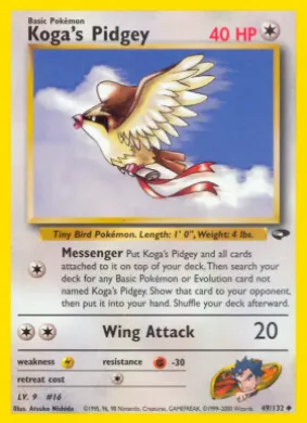 Koga's Pidgey (GC 49) Gym Challenge