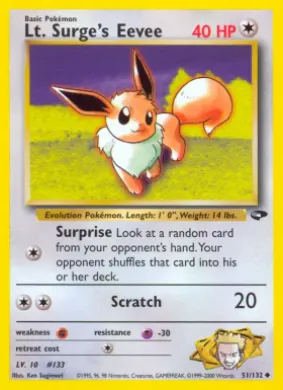 Lt. Surge's Eevee (GC 51) Gym Challenge