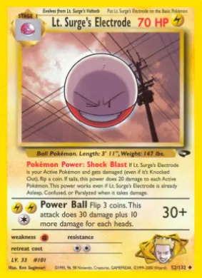 Lt. Surge's Electrode (GC 52) Gym Challenge